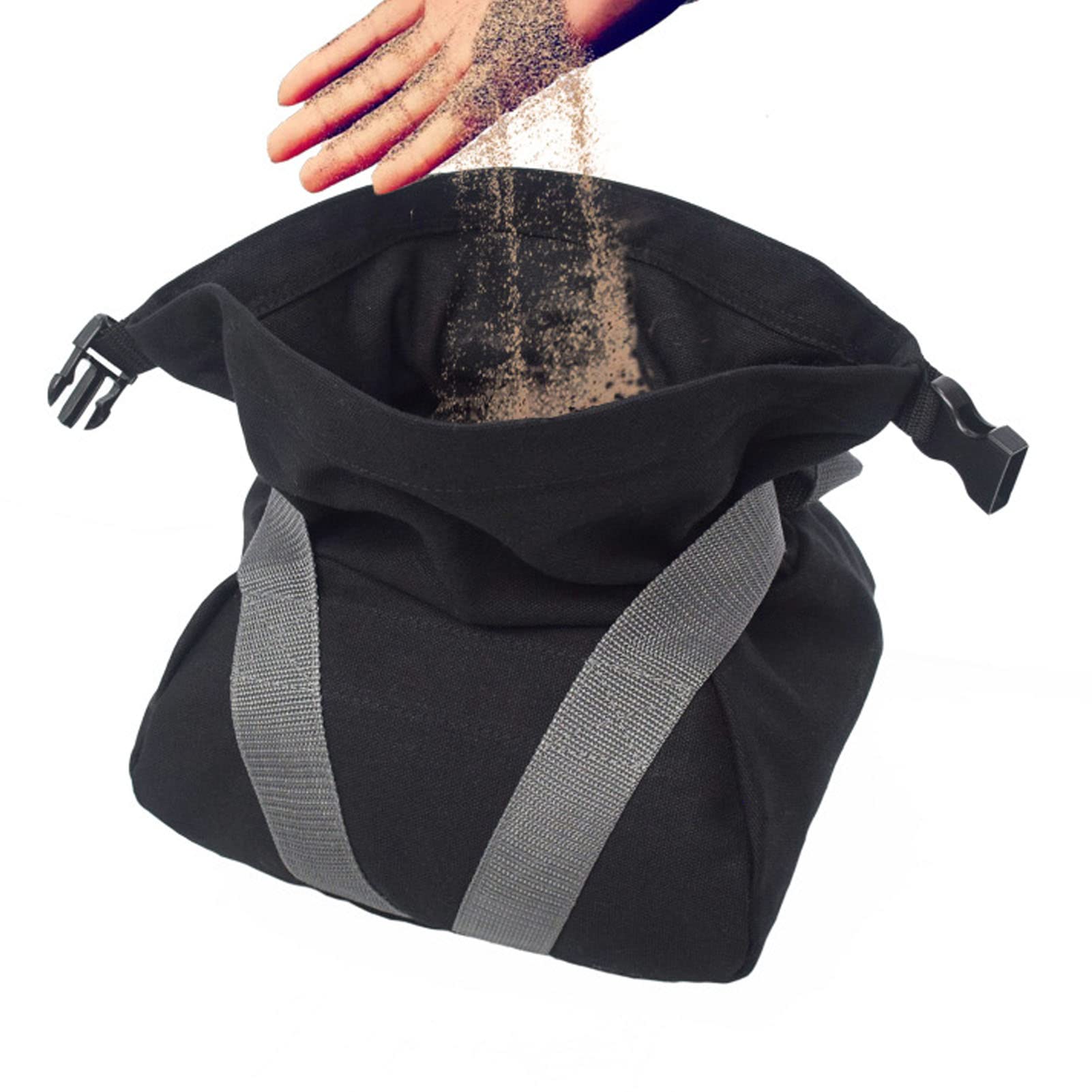 OUKENS Workout Sandbag, Heavy Duty Fitness Sandbag with Ergonomic Handle 12oz Canvas Weightlifting Sand Bag for Fitness Exercise