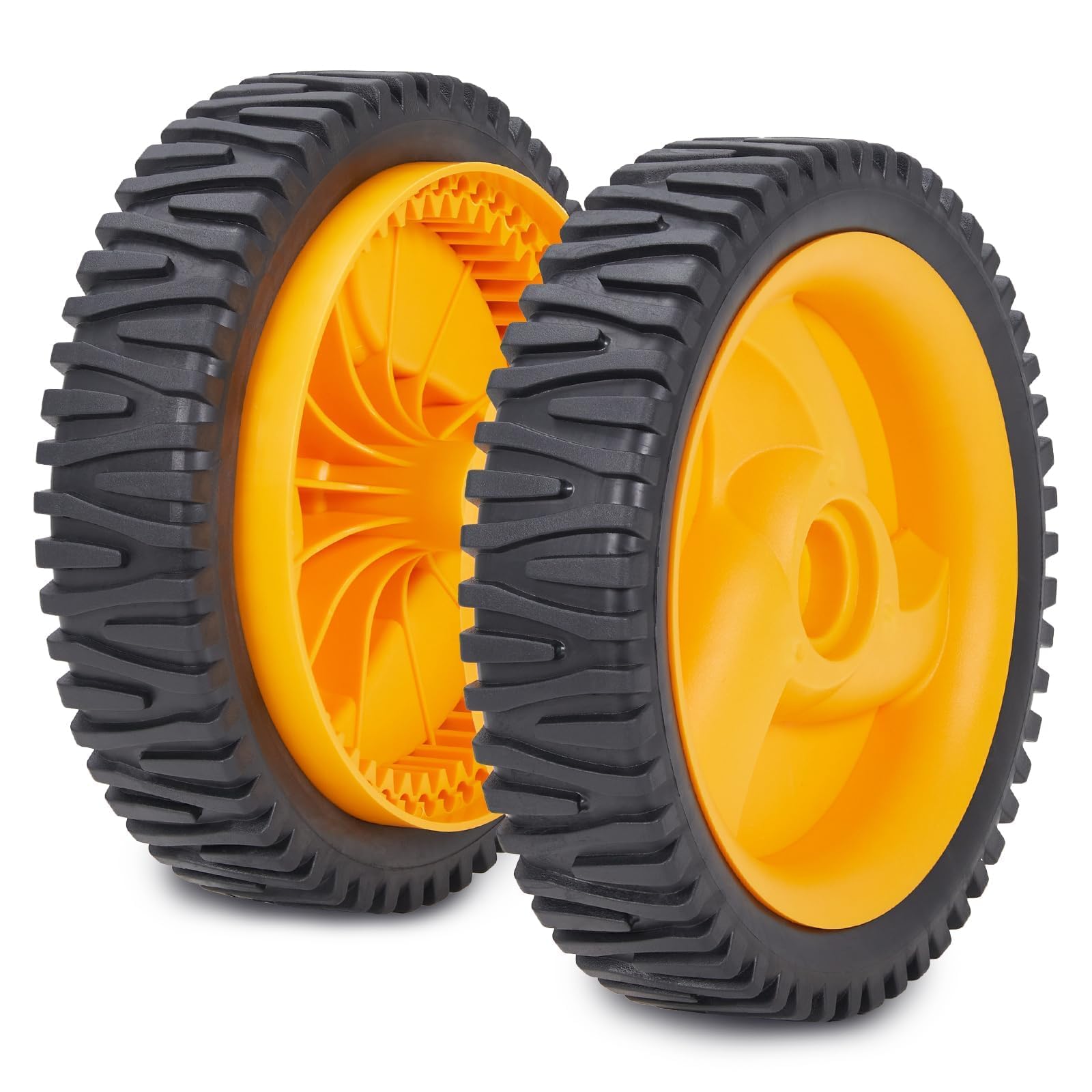 Ruedas para cortacésped para cortacésped Craftsman 194231X460 401274X460 583719501, paquete de 2 ruedas autopropulsadas de 8 pulgadas x 1-3/4 reemplazan AYP amarillo