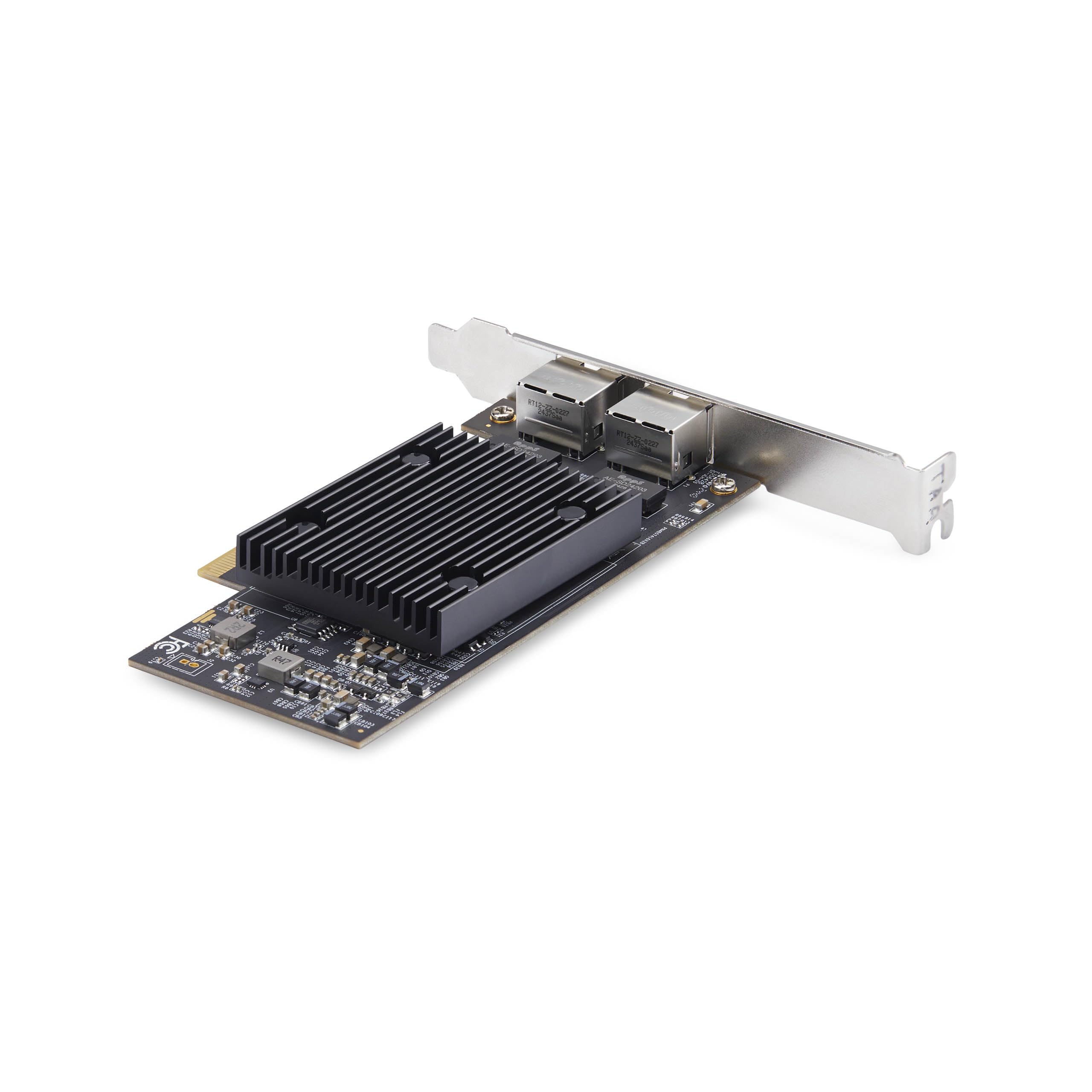 StarTech.com 2-portowy adapter sieciowy PCIe 10Gb Ethernet, 10GbE, chipset BCM57416, Dual RJ45 NIC, Windows & Linux