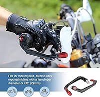 Vista 3 de Protector de palanca de motocicleta para Yamaha XT660 XT660X XT660R 2004-2017, manetas de embrague de freno, protector con logotipo de 7/8 pulgadas