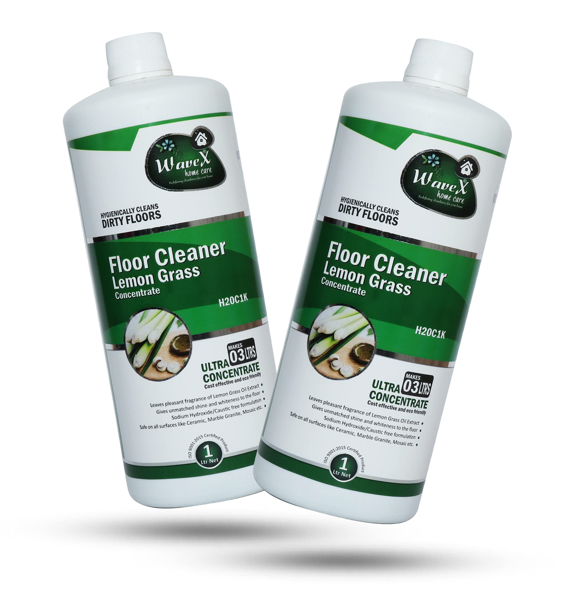 Wavex® Floor Cleaner Liquid Lemon Grass Concentrate (1ltr+1ltr) Makes 3 Litres (Two Pc Combo) (B01N64H8F9) Amazon Price History, Amazon Price Tracker