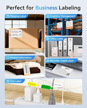NIIMBOT B31 3 Inch Label Maker, Bluetooth Thermal Label Printer High Speed