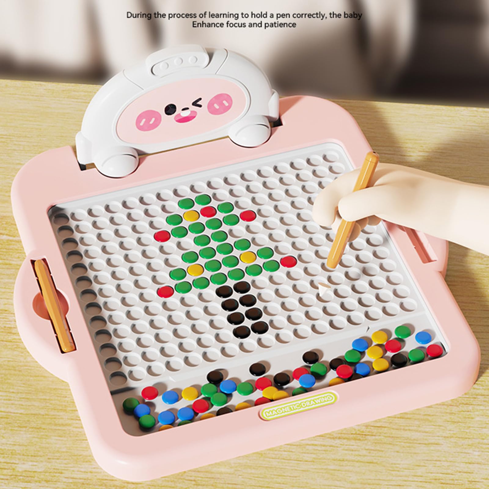 Wiederverwendbare Zeichentafel für Kinder Interaktives Magnetisches Malpad | Magnetische Schreibtafel für Kinder zu Weihnachten, Geburtstag, Neujahr für und Mädchen