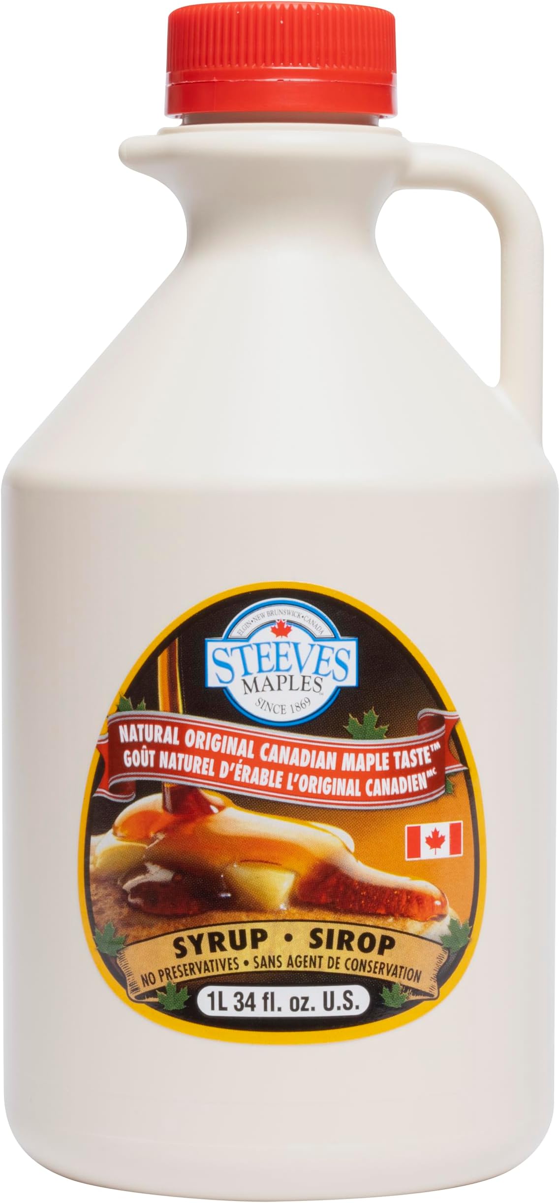 Steeves Natural Original Canadian Maple Taste Syrup 1L