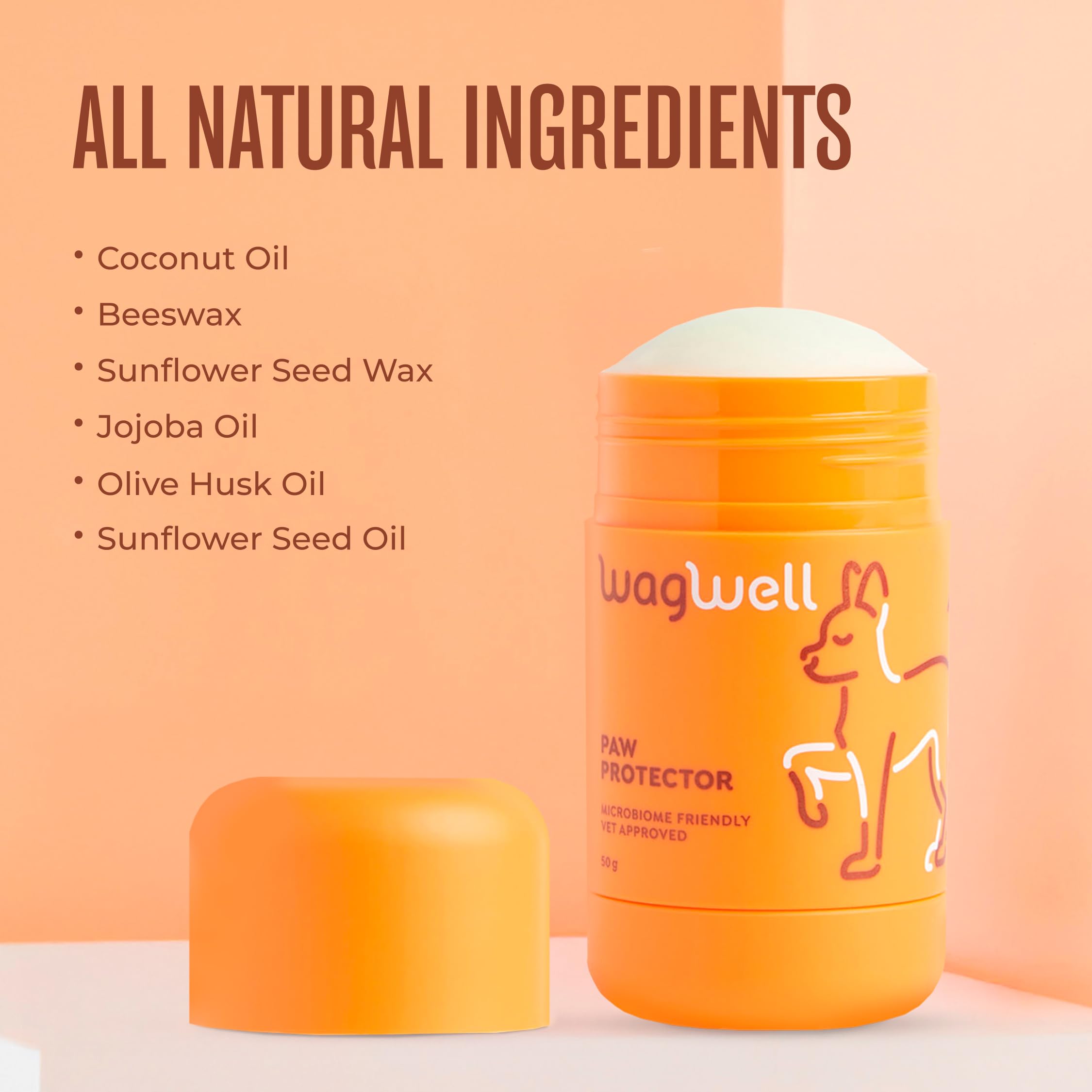 WagWell Paw Protector Dog Paw Balm | Lick-Safe, Vet-Approved Paw & Nose Balm | Microbiome-Friendly, Dermatologist Tested | Hot Pavement & Cold Weather Protection | To Hydrate, Condition & Protect Paws - image 6