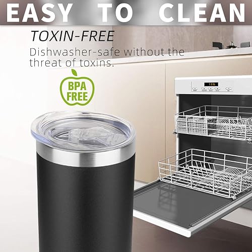 Miniatura 5 de Vasos Flaco de 20 onzas negro