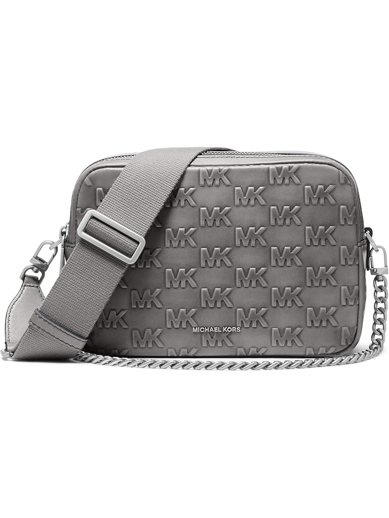 Black Michael Kors Bryant Med Double Zip Chain Camera Xbody