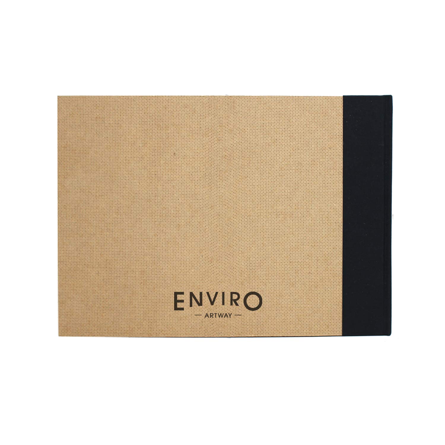 Artway Enviro - Cuaderno de dibujo A4 encuadernado en cartón - Apaisado - 92 Caras/46 Páginas de Papel Cartucho Reciclado 170gsm - Cuaderno de dibujo 100% reciclado