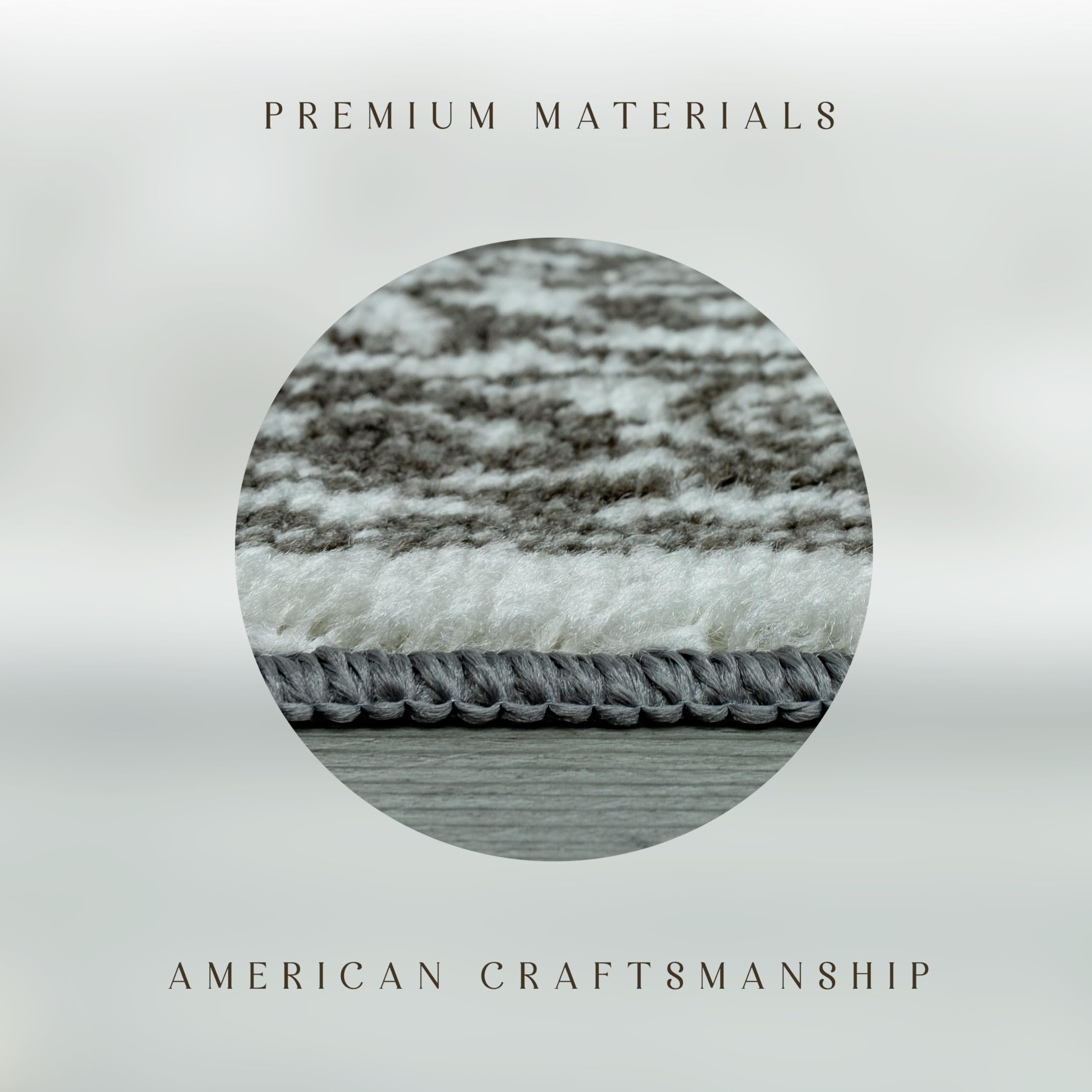 Maples Rugs Pelham Vintage Medallion Area Rugs - Made in USA - Low Pile, Non Slip, Pet-Friendly Mat for Bedroom, Office, Living & Dining Room, 5' x 7', Wineberry