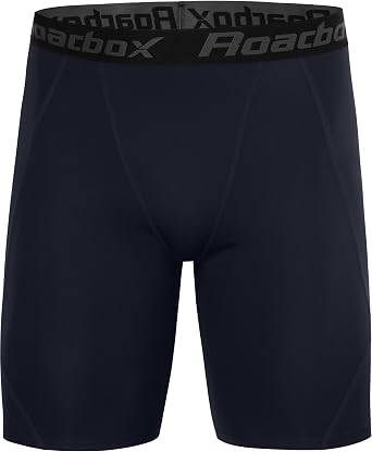 Roadbox Mens Compression Shorts, Performance Running Spandex Shorts, Workout Athletic Underwear Base Layer for Sports Gym