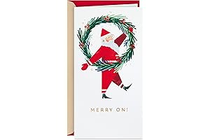 Merry On Christmas Gift Card or Money Holder Card