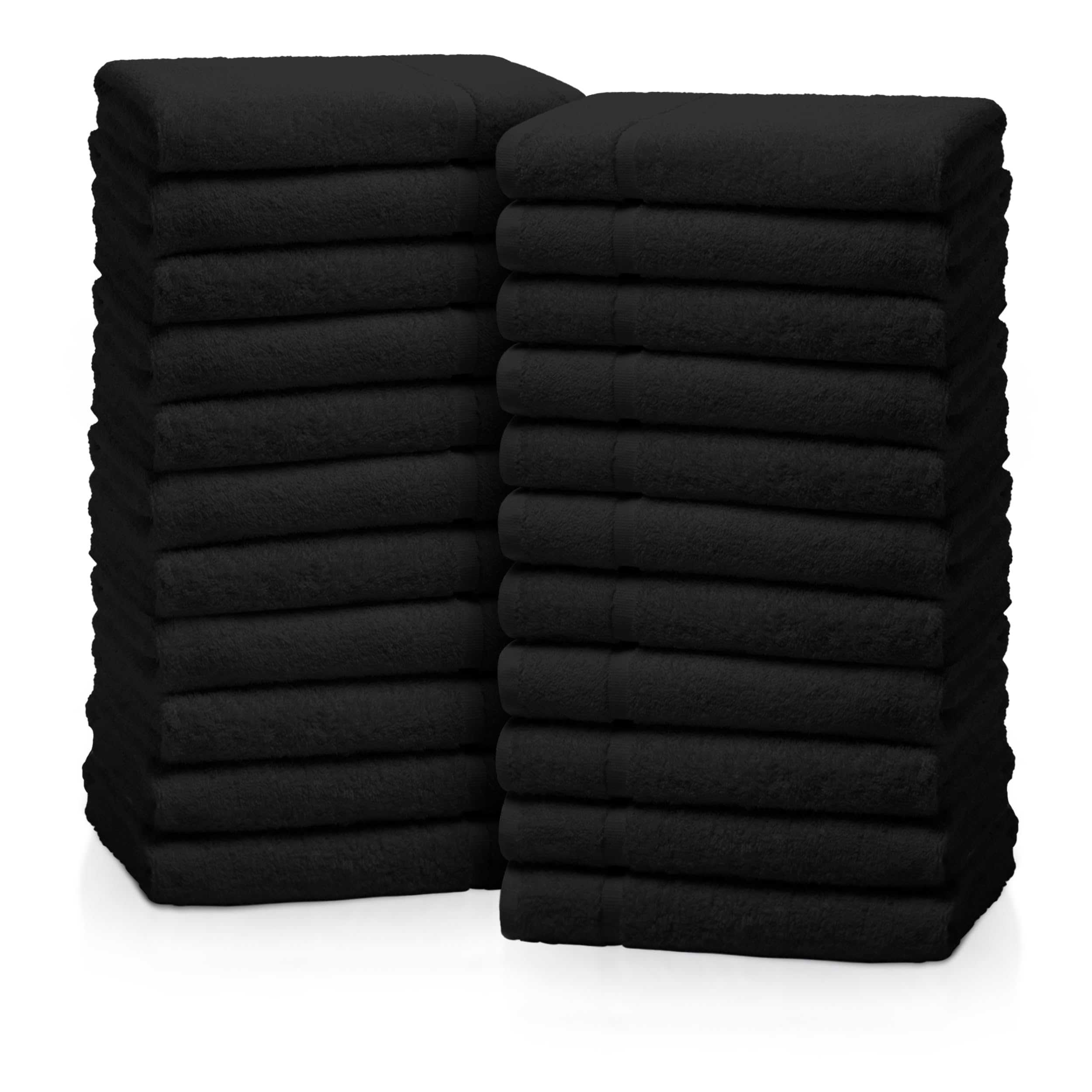 Amazon.com: Avalon Towels Salon Towels - Black Hand Towels for Bathroom ...