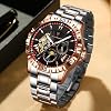 Poedagar Luxury Men Clock Hollow Tourbillon Automatic Mechanical Man Watch Waterproof Luminous Stainless Steel Roman Numerals Dial Men's Watches