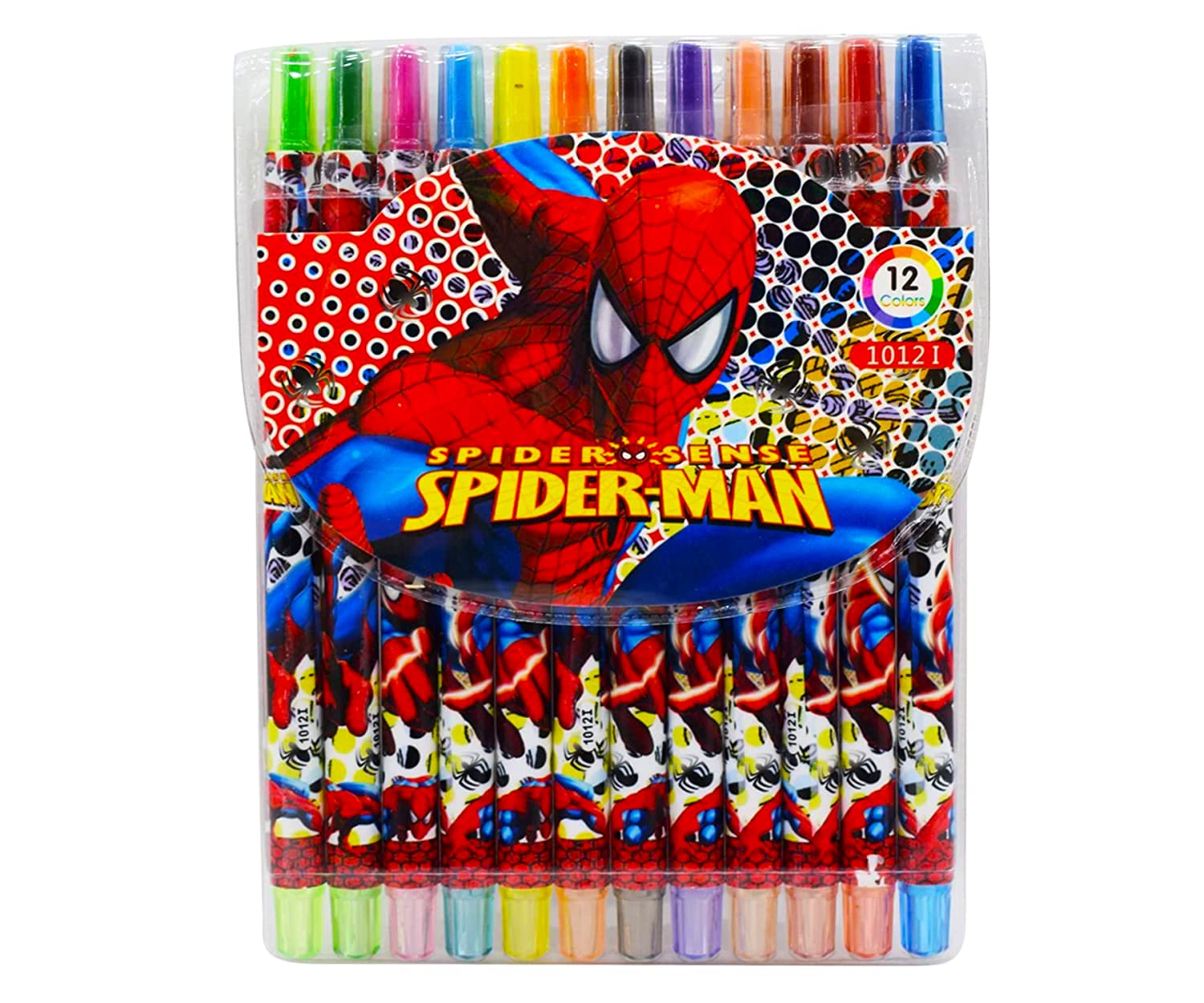 SABIRAT New Hero Colorful Rotating Rolling Crayons For Kids [Pack 1, 12 Color]