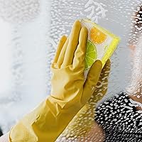 Vista 5 de CELOX Esponjas de doble cara impresas con limón, esponja antiarañazos para limpieza de cocina, 4.5 x 2.8 x 0.8 pulgadas (6)
