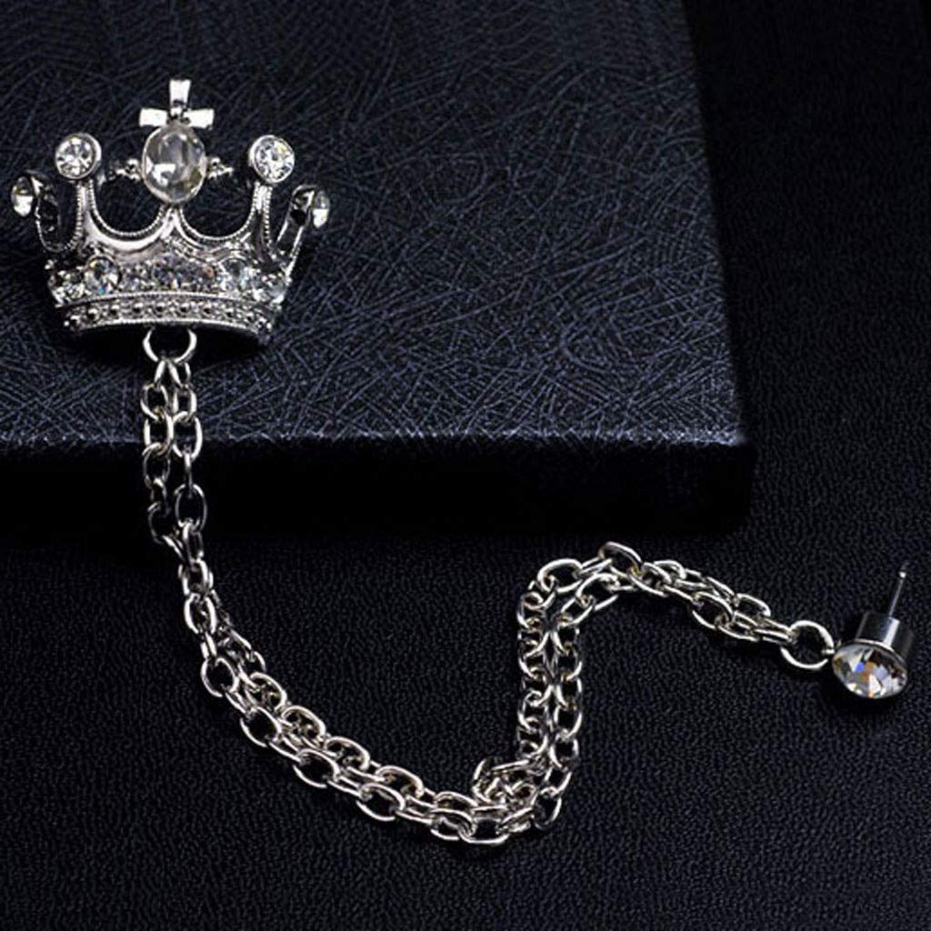 Brosche Damen Krone Kette Kleidung Brosche Schmuck, Legierungsmaterial, Unisex Pin Dekoration