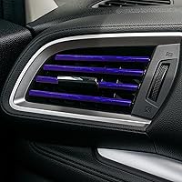 Vista 4 de Kewucn 20 tiras decorativas de ventilación de aire acondicionado de automóvil, decoración de ventilación de aire impermeable y flexible, accesorios