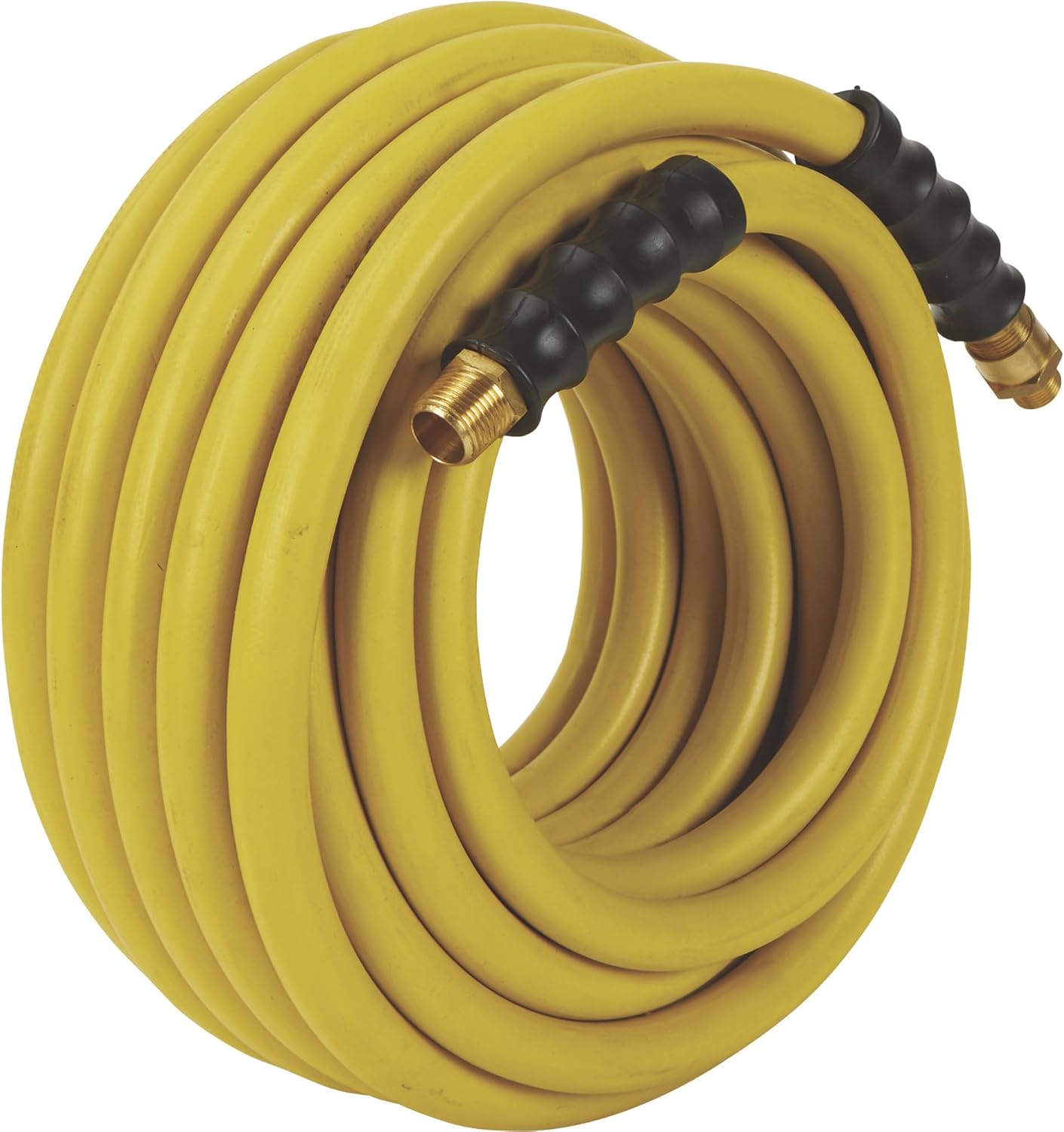 Klutch Oil-Resistant Rubber Air Hose, 1/2in. x 100ft., with 1/2in.-3/8in. Reducer, 300 PSI, Model# OS12100-NT