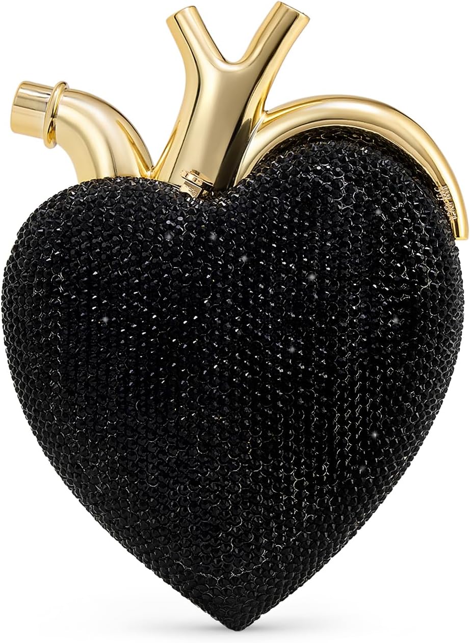 JW PEI Women's Maren Artificial Crystal Heart Shaped Bag - Image 5