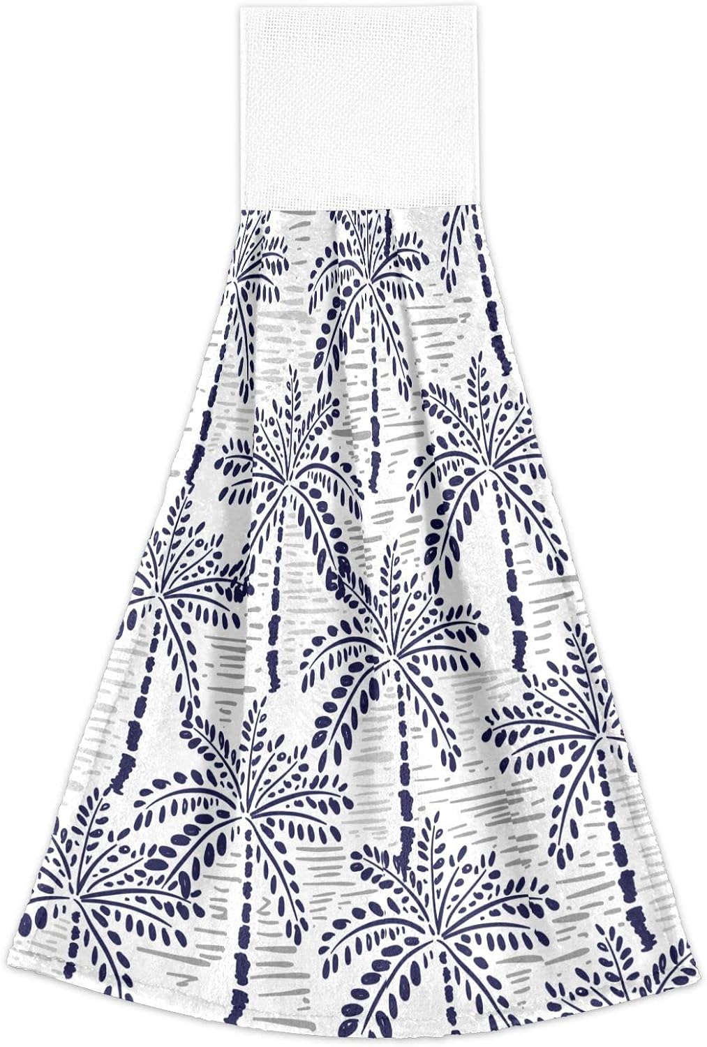 Bulletgxll Hanging Kitchen Towels Leaf Flower Palm Tree Soft Absorbent Hand Towels