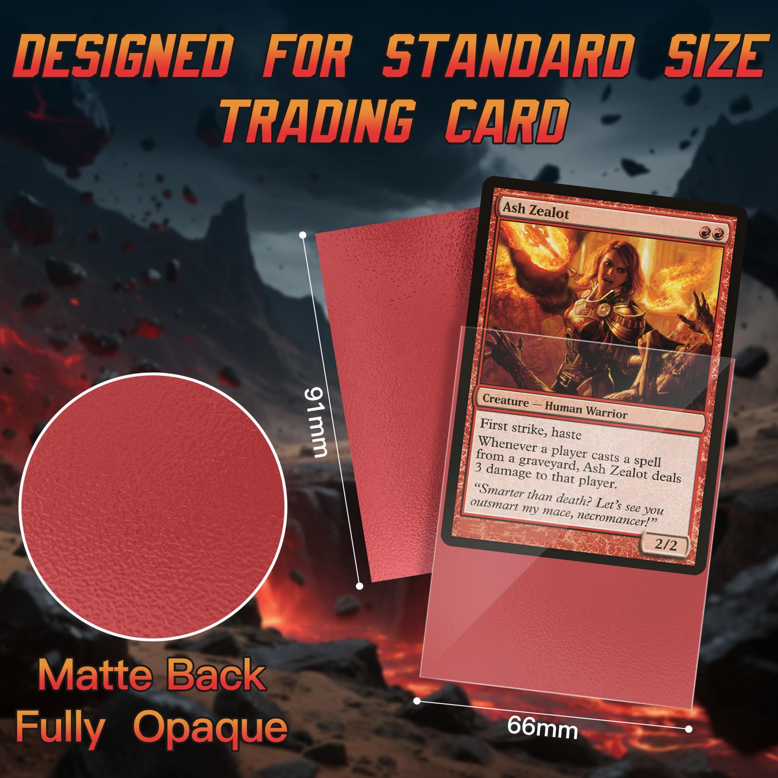 600ct Matte Card Sleeves, Premium Card Protectors for Trading Cards MTG, TCG,Magic, and Collectible Card Games - Image 2