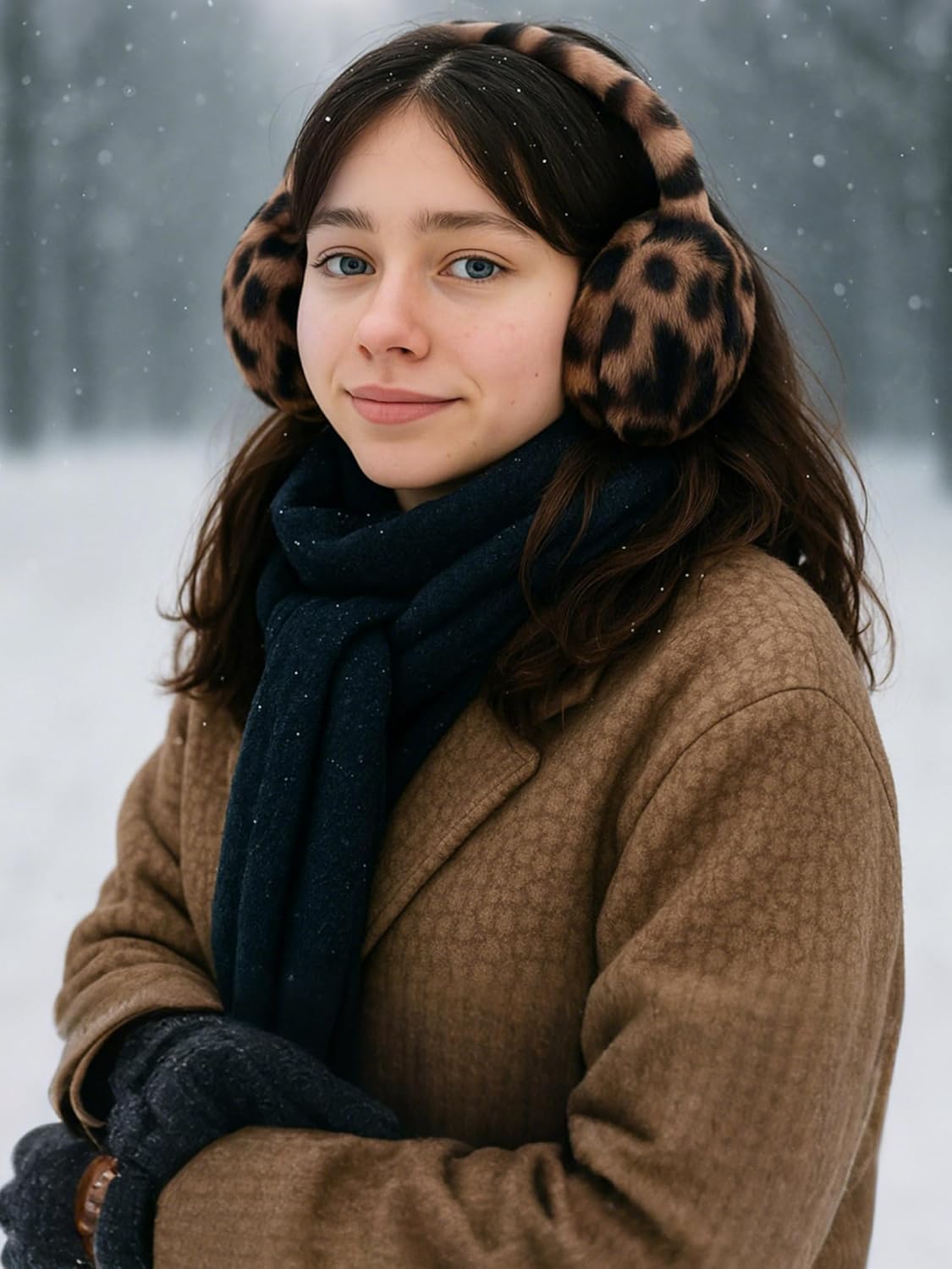 3 Pcs Winter Earmuffs for Kids Outdoor Warm Furry Knitted Ear Warmers Soft Plush Comfortable for Boys Girls - Image 5