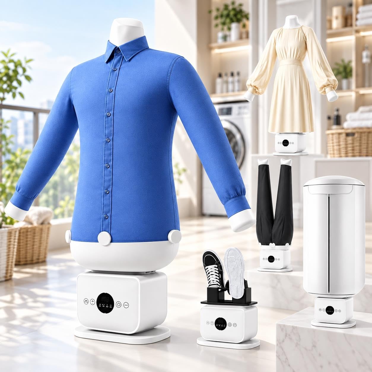 Herramienta de planchado automático liviana, soporte retráctil