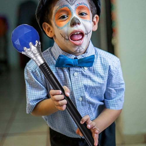 Miniatura 3 de NUOBESTY Disfraz de cetro real de 2 piezas, accesorio de juego de rol, accesorio para cabina de fotos, 2 uds