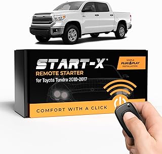 Start-X Complete Remote Starter kit for Toyota Tundra (2010-2017) | Key Blade Start Engine | G-Key | Zero Wire Splicing | Plug N Play | 2010 2011 2012 2013 2014 2015 2016 2017