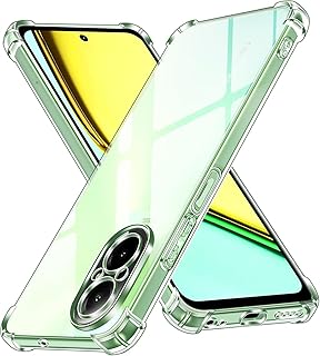 جراب شفاف ضد الصدمات متوافق مع هاتف اوبو ريلمي سي 67