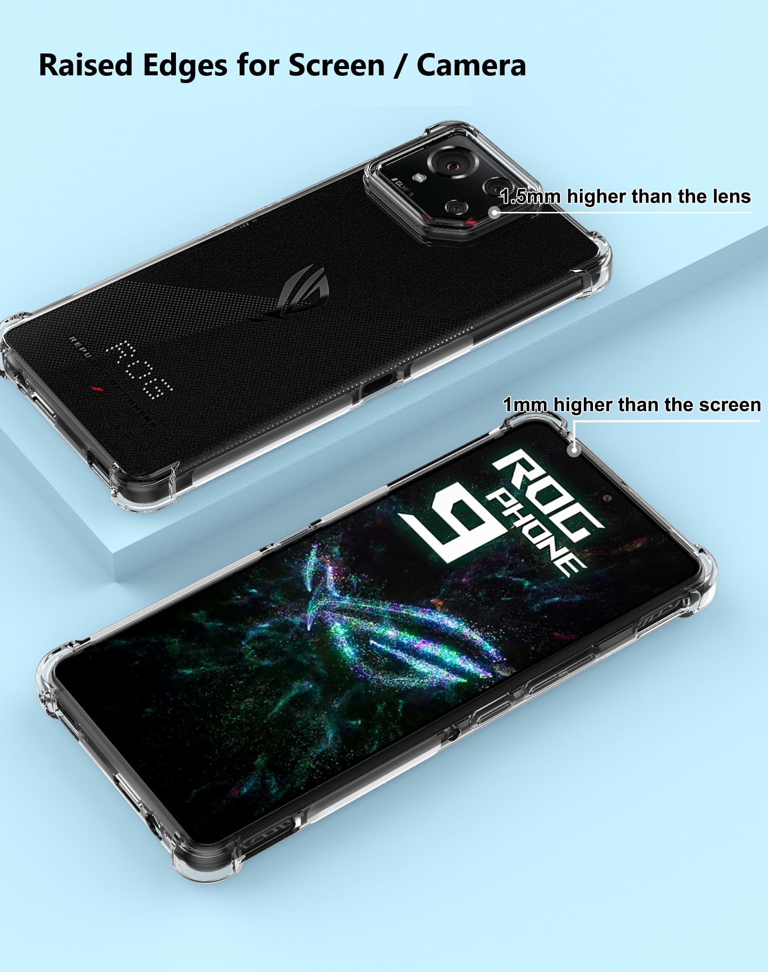 Amazon.com: Cresee Case for ASUS ROG Phone 9/9 Pro, Clear Cover