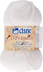 Lã Para Tricô Cisne D'primera 40g Branco