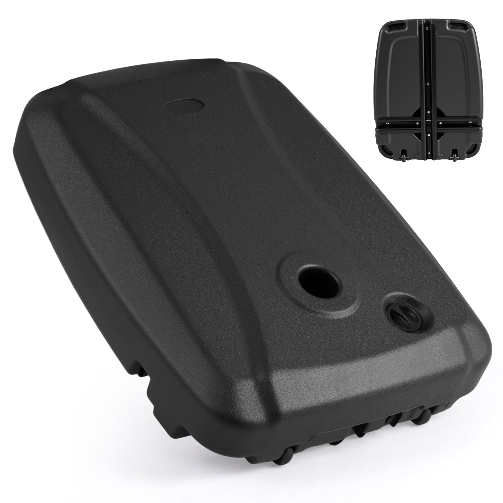 COSTWAY Base per Ombrellone da Patio a 102 kg/150 kg, in Plastica HDPE con Ruote, Supporto Quadrato per Ombrellone Riempibile con Acqua o Sabbia, per Esterno, Balcone, Spiaggia (150, Chilogrammi)