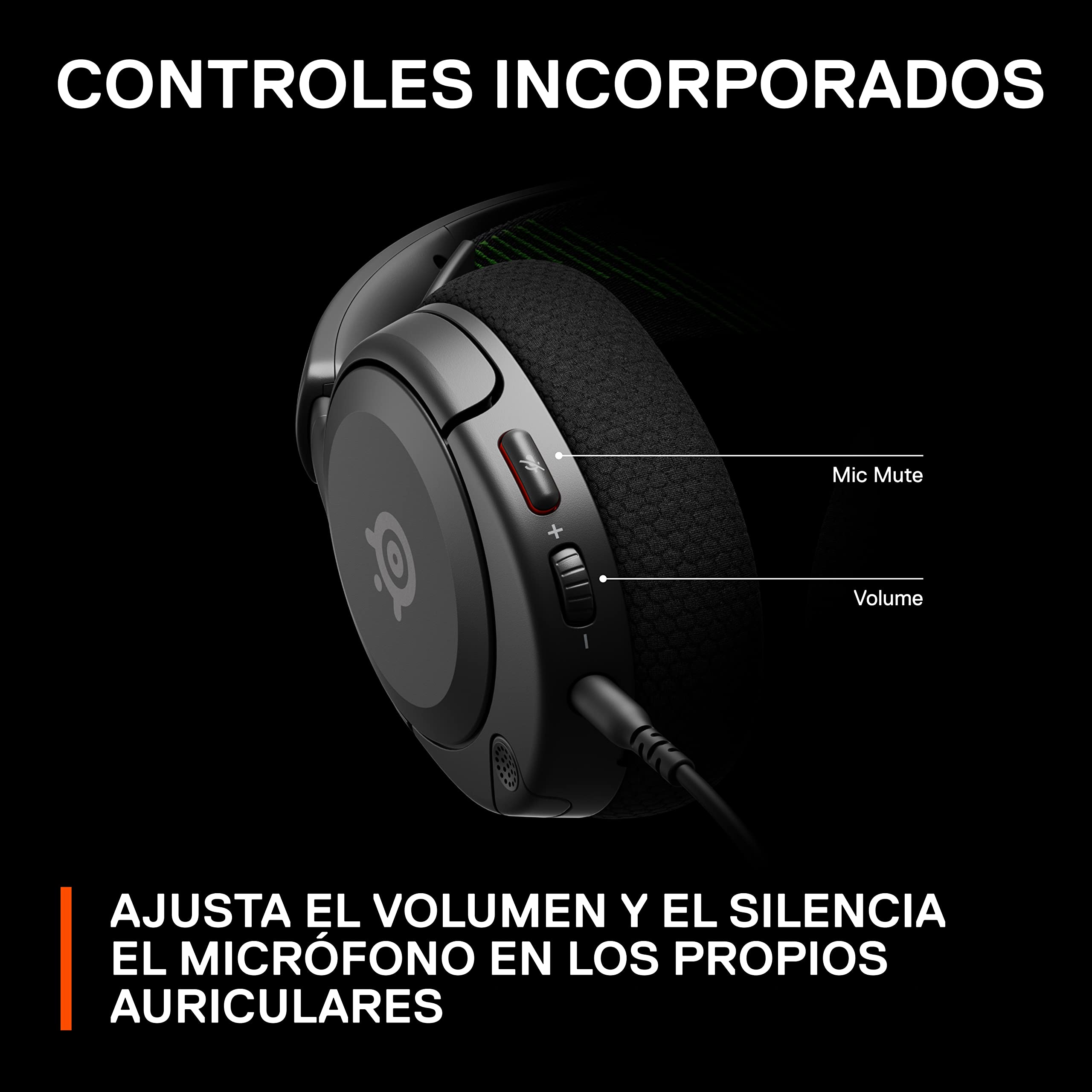 SteelSeries Arctis Nova 1X - Cascos Xbox Con Cable y Multisistema - Controladores Hi-Fi - Audio espacial 360° - Almohadillas de espuma con memoria - Ultraligeros - Xbox, PS5, PS4, PC