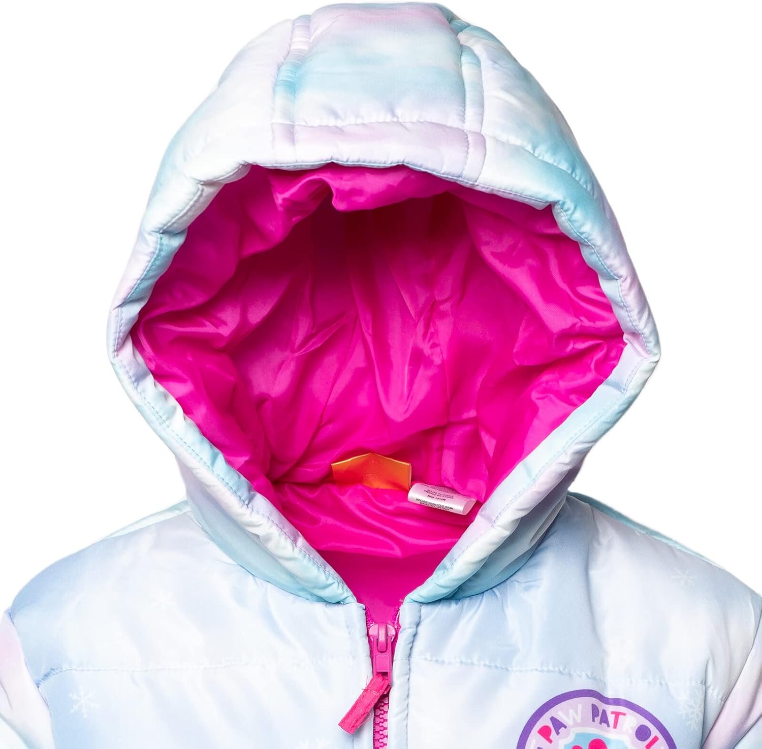 Paw Patrol Everest Rubble Marshall Girls Zip Up Puffer Jacket Toddler to Little Kid
