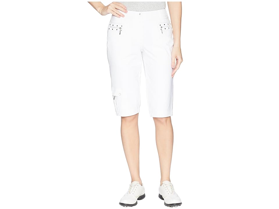 

Jamie Sadock Airwear Lightweight Knee Capris (Sugar White) Women's Capri