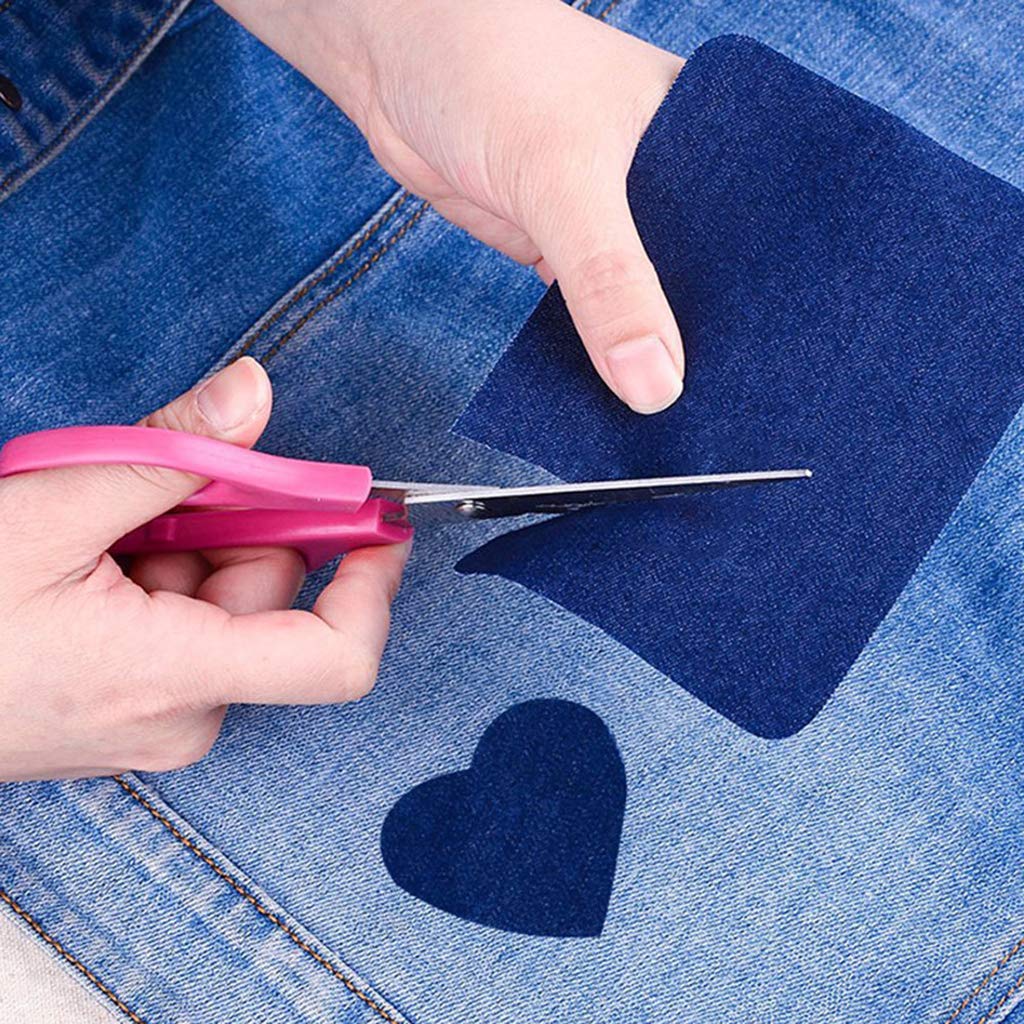 5 set di 20 toppe termoadesive in denim, per riparazione abbigliamento fai da te per jeans e giacche