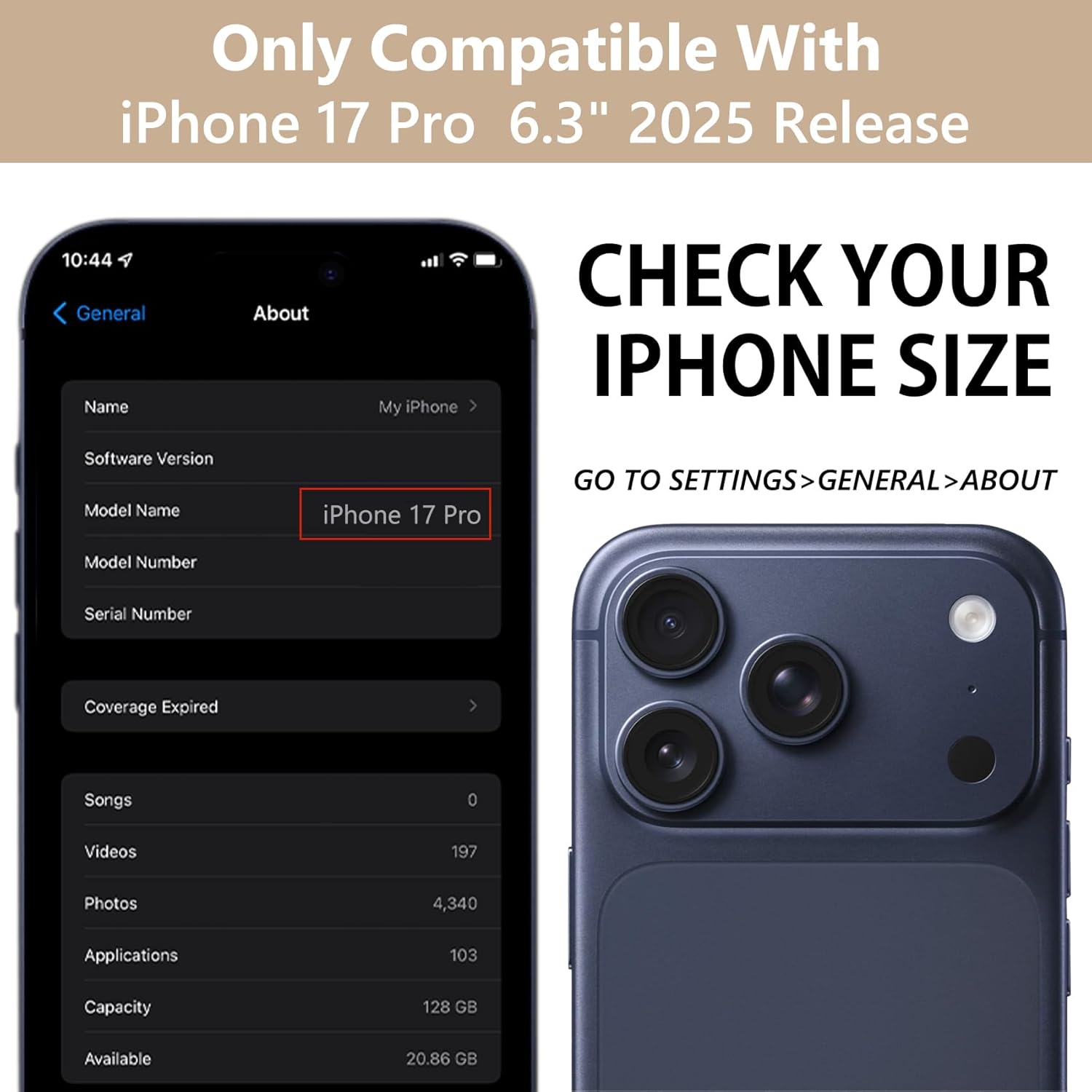 Keallce Case for iPhone 17 Pro 6.3 inch, Crossbody Wallet Case Purse with RFID Blocking 3 Card Holders, Flip Folio Leather Cover with Lanyard Wristlet Strap Women Lady for iPhone 17 Pro, Black - Image 8