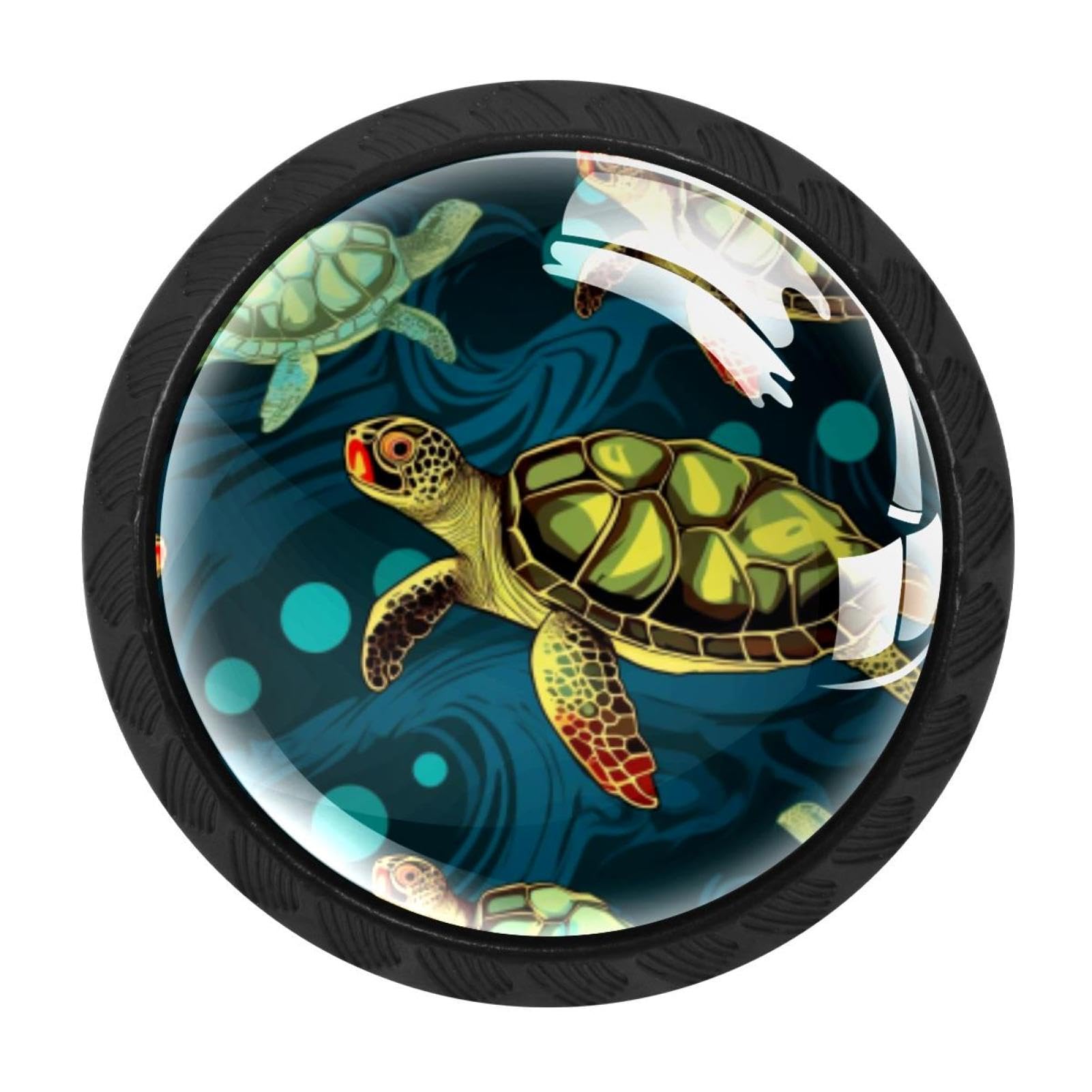Chenzzzz Multicolored 16 4 Pack Sea Turtle Drawer Knob Cabinet Hardware