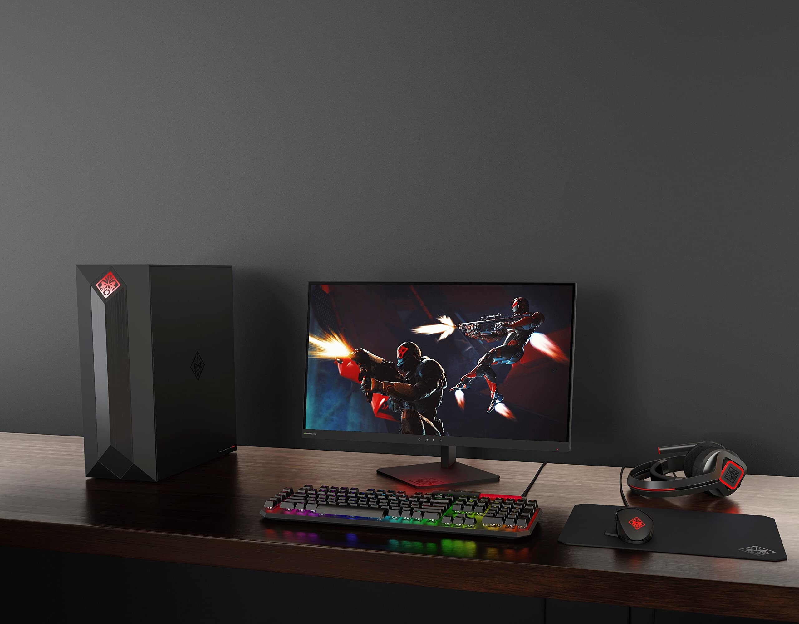 HP OMEN Ratón Gaming con Cable de 2 MTS - (16000 PPP, 6 Botones Personalizables, Iluminación RGB, Puerto USB, Windows 10), Color Negro