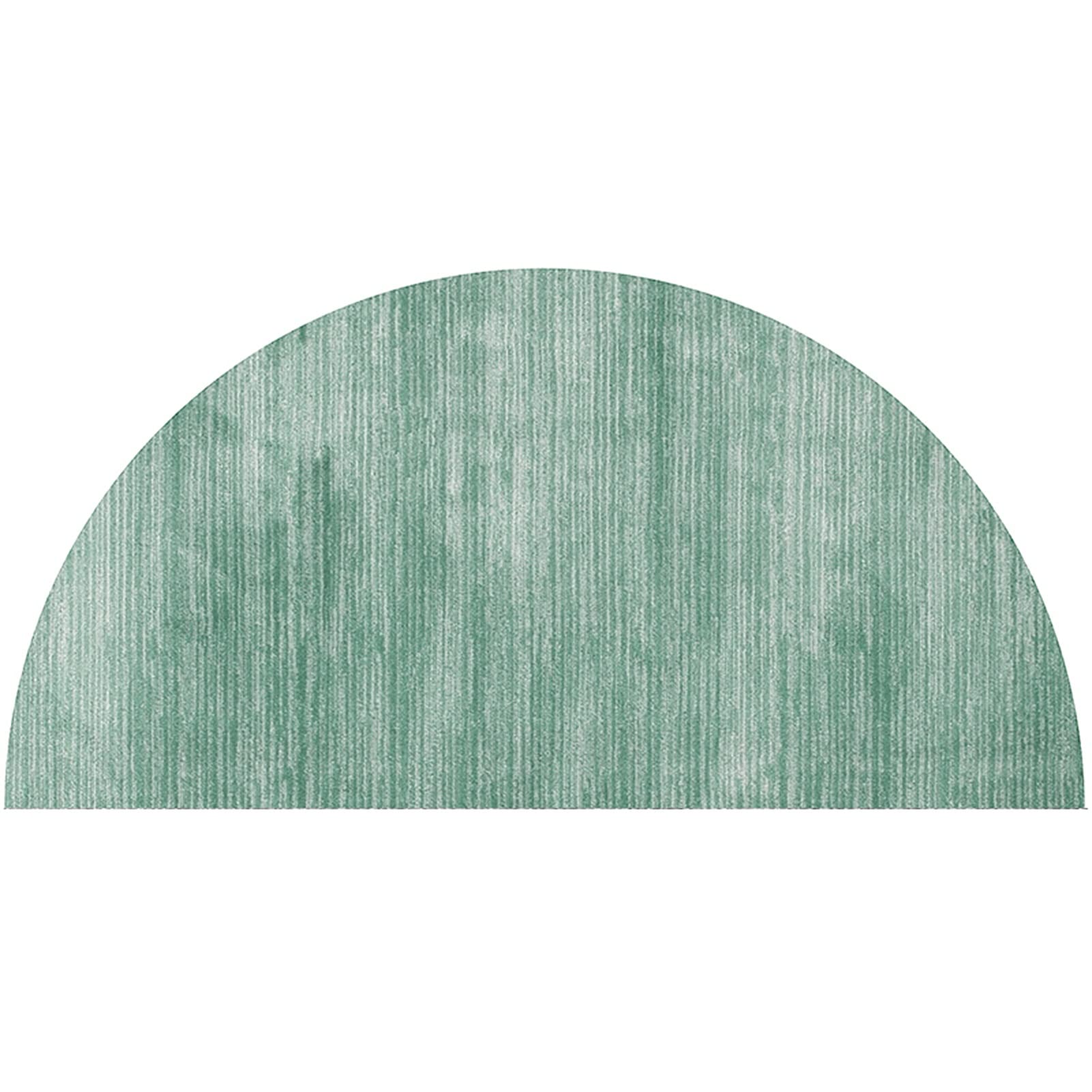 Paillasson demi-cercle 60x90 cm dégradé de couleur unie et tapis d'entrée antidérapant