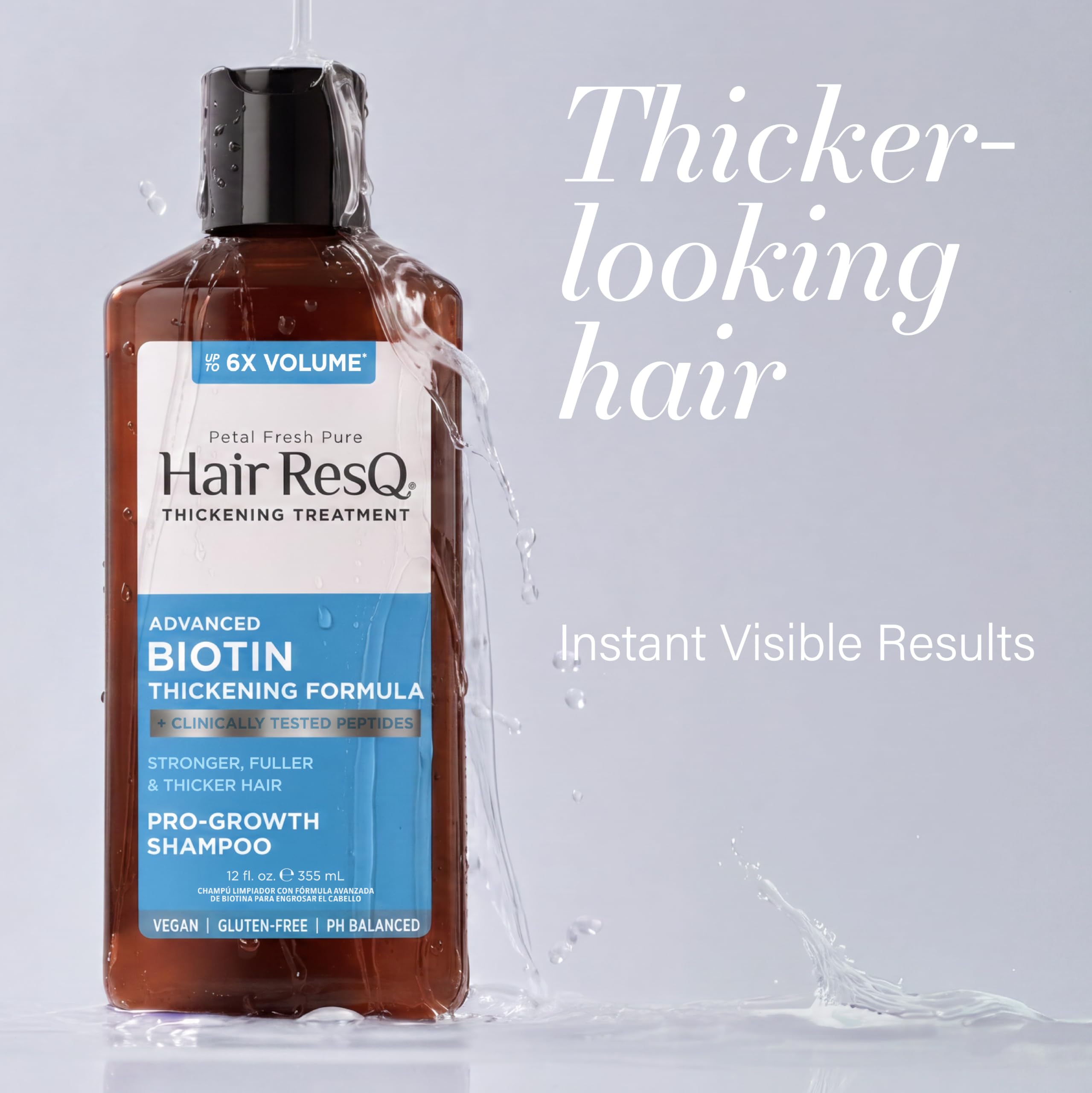 Petal Fresh Organic Eco-Elements Hair Thickening Shampoo, 12 Fluid Ounce by Bio Creative Lab