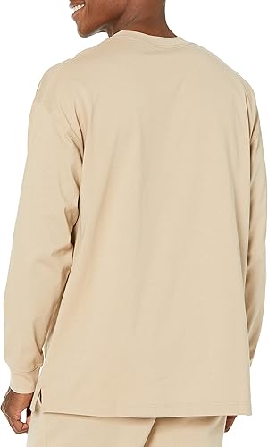 Vista 2 de Tienda Essentials Camiseta de manga larga para hombre de algodón orgánico de gran