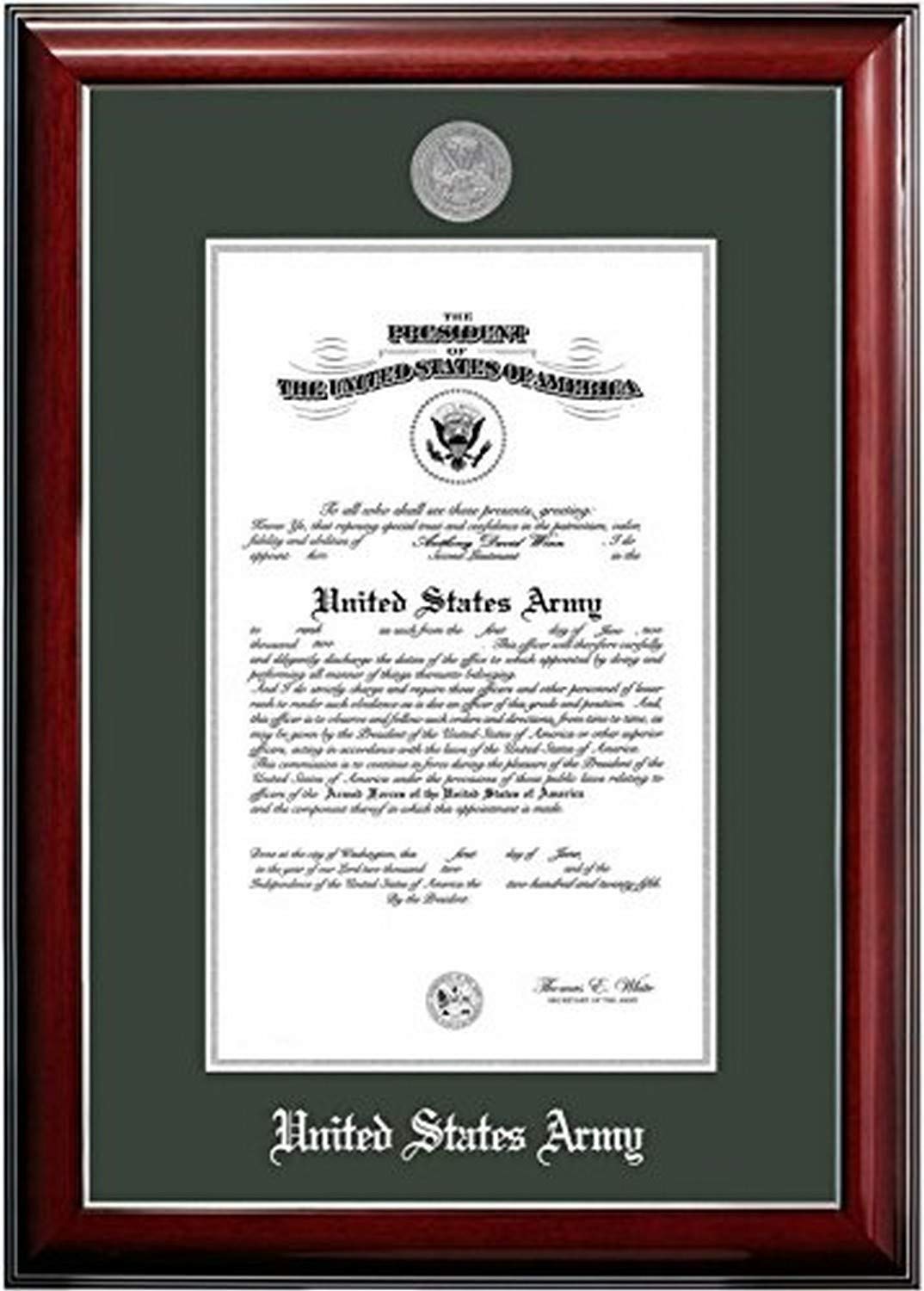Campus Images ARCCL00211x14 Army Certificate Classic Frame with Silver Medallion, 11