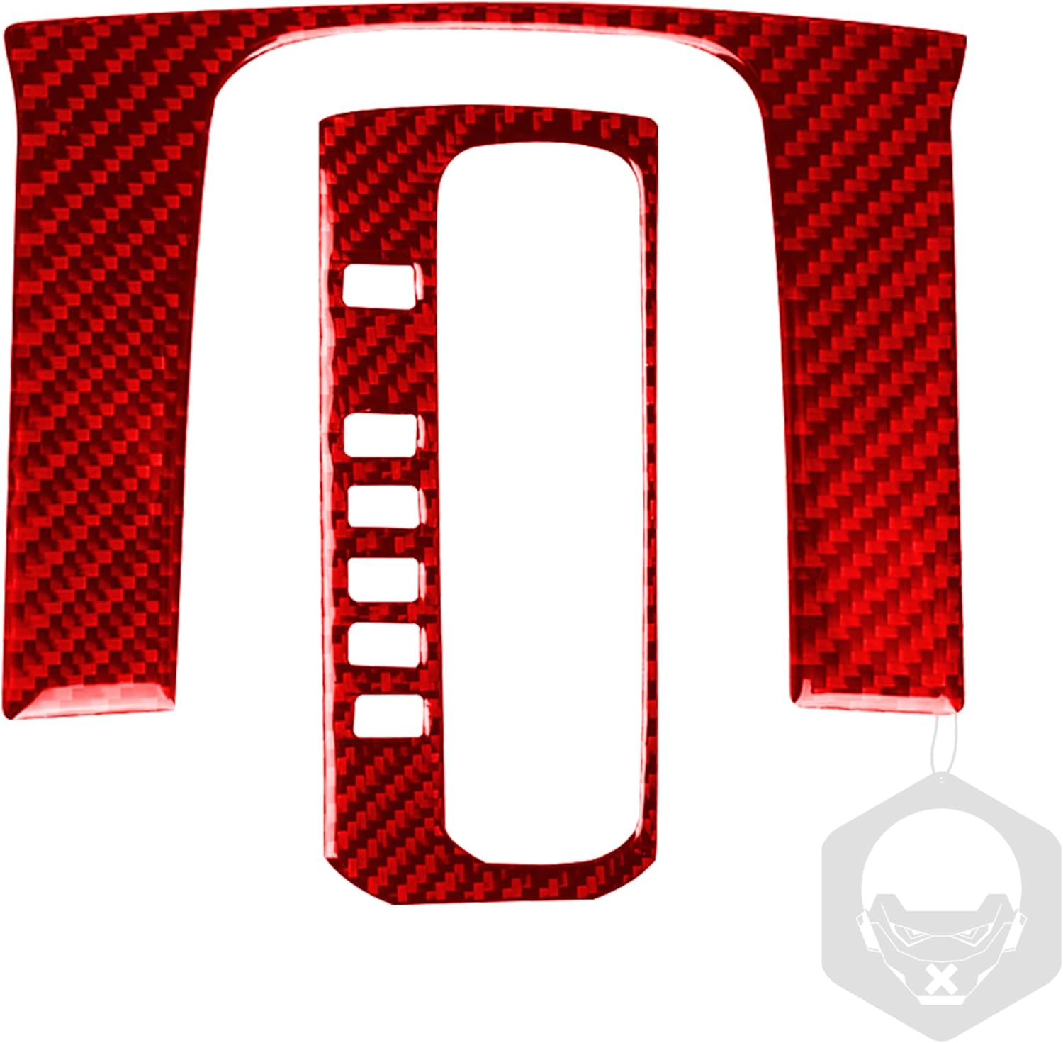 Car Center Control Gear Shift Panel Cover Trim Stickers Compatible with Honda Civic 10th Gen 2016 2017 2018 2019 2020 2021 Red Real Carbon Fiber Interior Accessories Decals