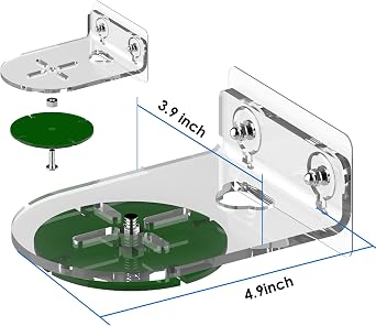 Compatible for 2025 New Echo Studio,Echo 4th Gen Shelf Wall Moun Stand,Built-in Cable Management, Compatible for sonos era100