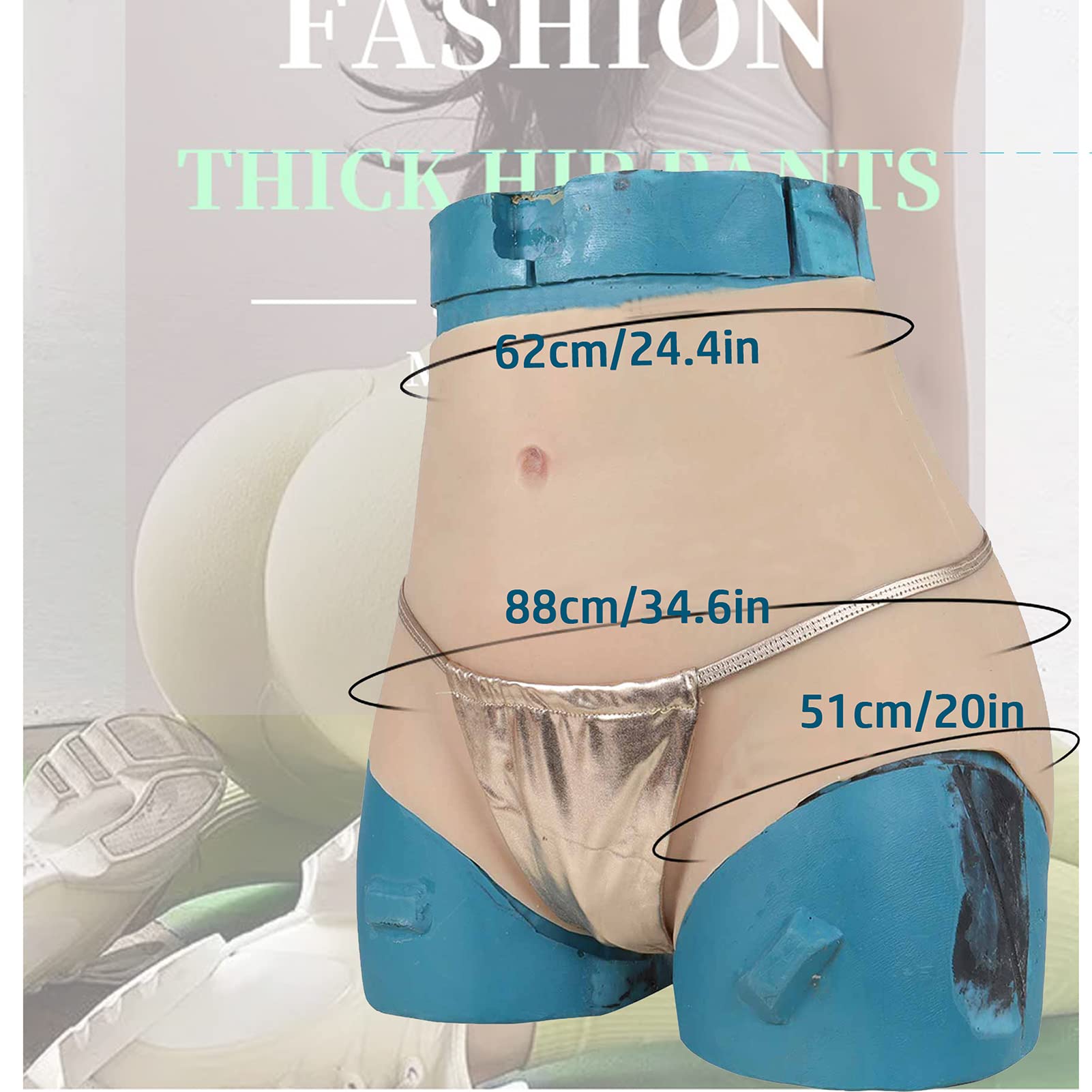 FSYH GefäLschte Vagina-Silikonhose Sissy Boxershorts Mit Hoher Taille Butt Lifter Shapewear füR Crossdressing Transgender-CD