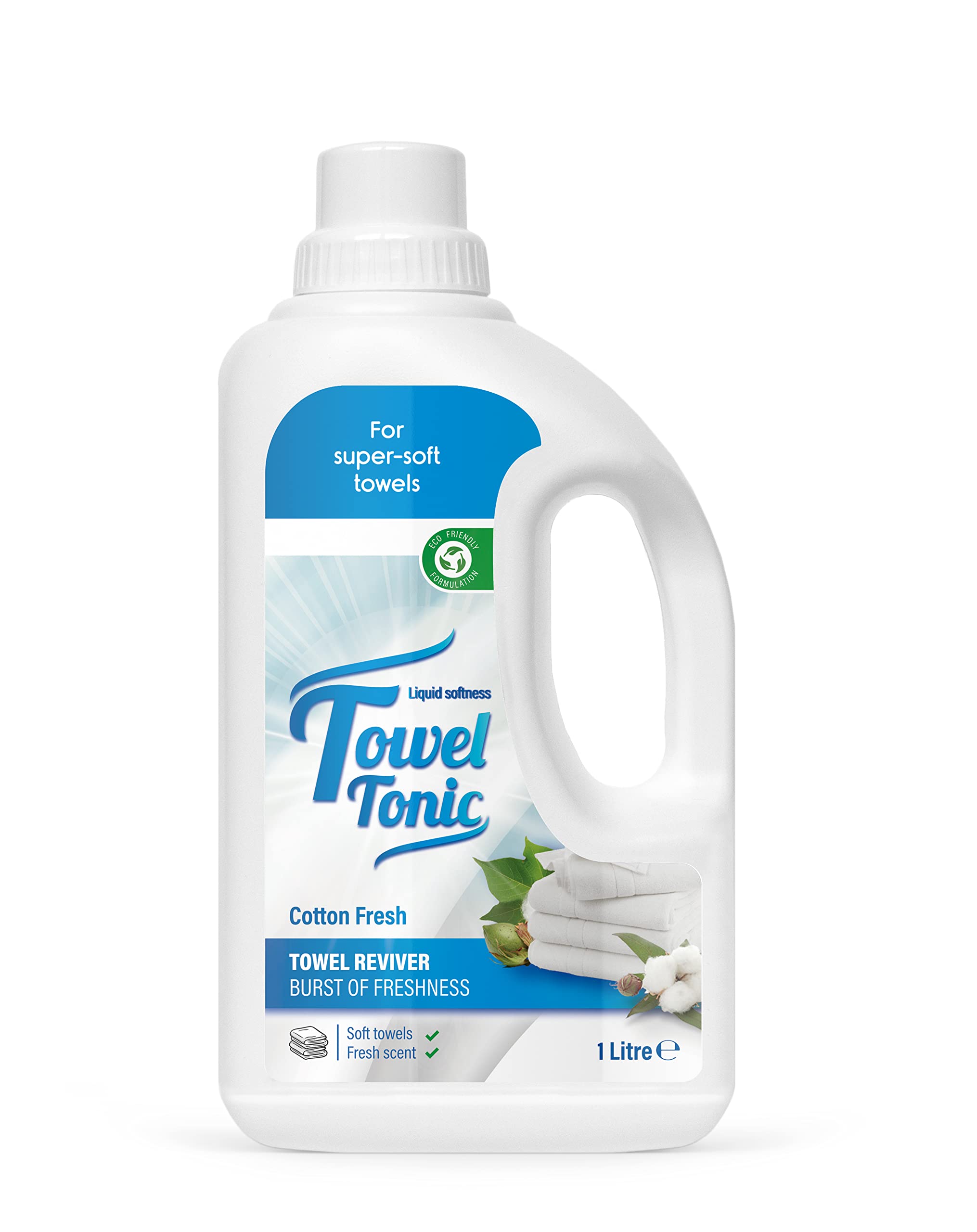 Towel Tonic - Towel Reviver and Fabric Conditioner Softener | Improves Absorbency and Restores Natural Softness - 1 Litre