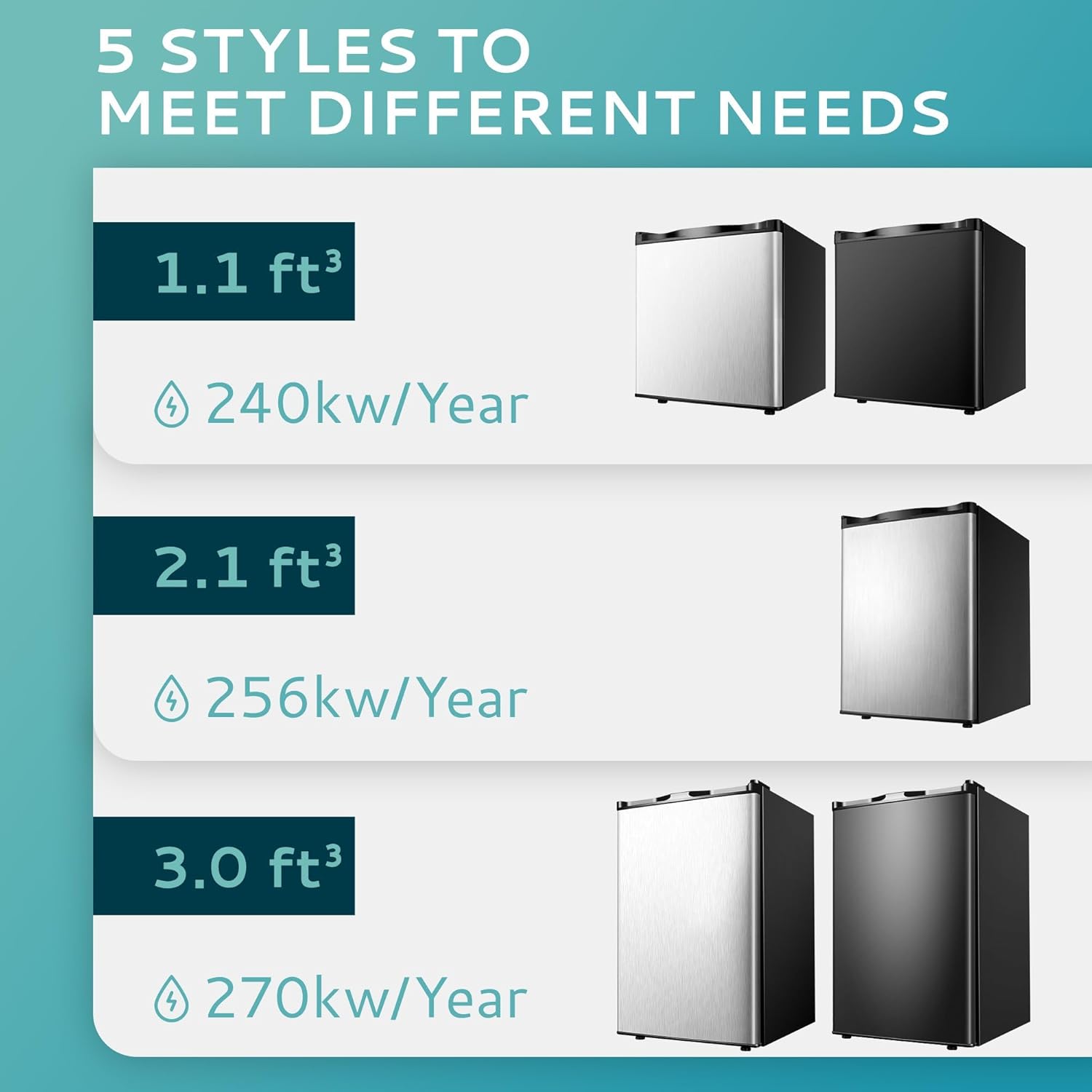 1.1 Cu.ft Upright Freezer, Stand Up Freezer with 7-Level Mechanical Thermostat, Compact Freezer for Office, Apartment, Dorm, Reversible Door, Silver