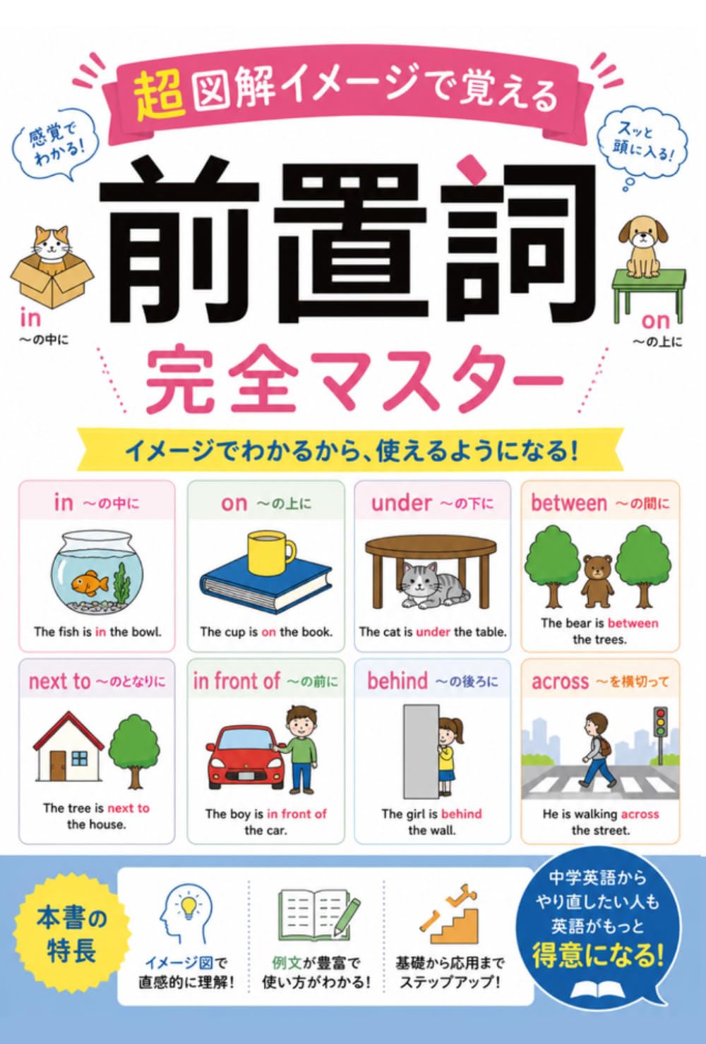 超図解イメージで覚える「前置詞」完全マスター: イメージでわかるから、使えるようになる！